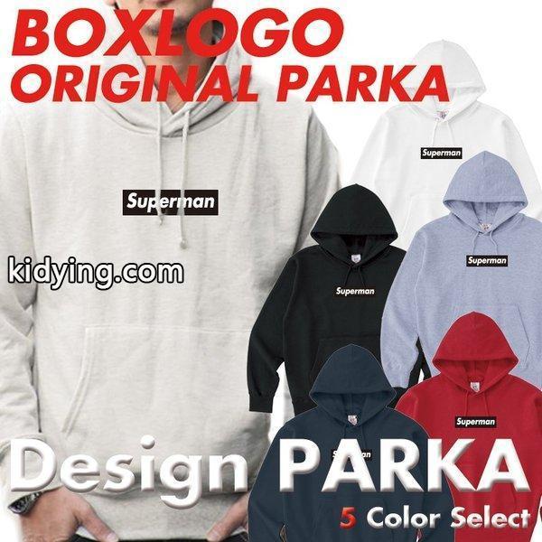 ストリート大人気ブランド パーカー PARKA Superman パロディ ボックスロゴ BOXロゴ ブラックロゴ オシャレ トレンド モード Supreme シュプリーム好き必見 :parka-037:Numbers - 通販ショッピング-0