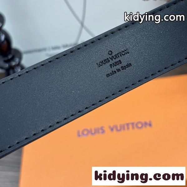 Louis Vuitton コピー ルイヴィトン コピー モノグラム柄 LVロゴバックル レザーベルト カジュアルアクセサリー 売れ筋-6