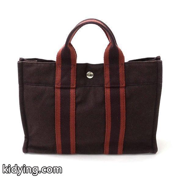 エルメス HERMES ハンドバッグ フールトゥPM キャンバス ブラウン系xレッド 定番人気 :y13301:ブランドバリュー - 通販ショッピング-0