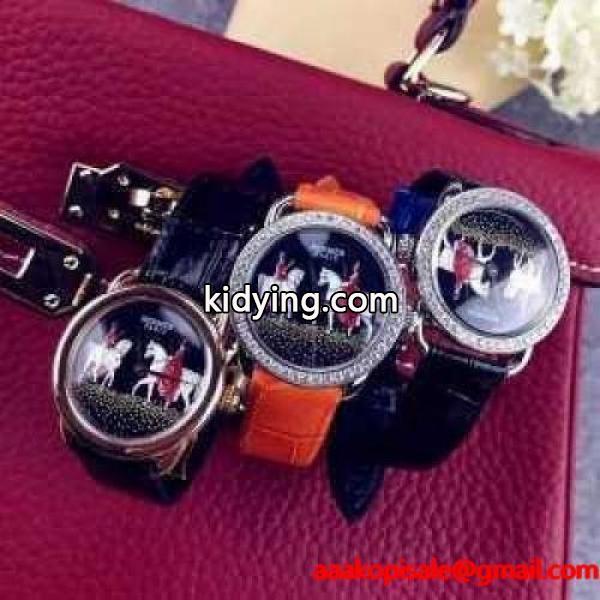 2016 重宝するアイテム HERMES エルメス ダイヤベゼル 女性用腕時計 多色選択可_エルメス HERMES_ブランド コピー 激安(日本最大級)-0