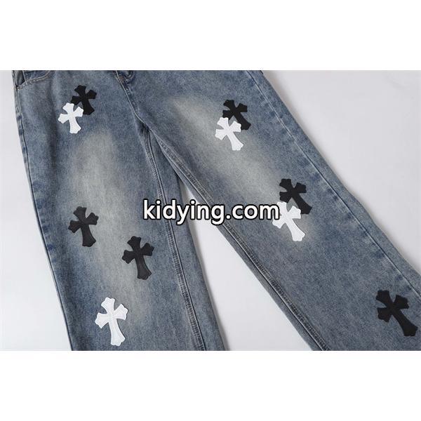 定番人気 オールオーバークロス 万能 デニムパンツ クロムハーツ Chrome Hearts コピー-6
