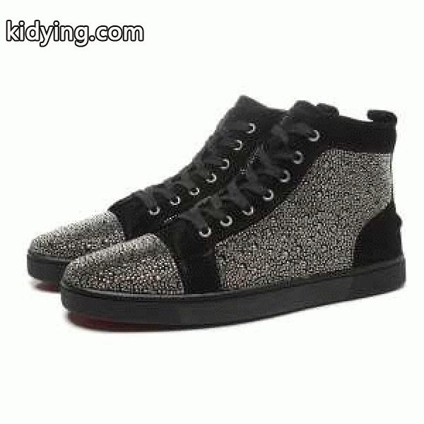 軽さの感じられるCHRISTIAN LOUBOUTINクリスチャンルブタン スニーカーコピーハイカット　スニーカー　メンズ　シューズ　靴　スパイク　ブラック-0