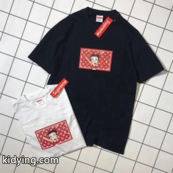 2018春夏新作 シュプリーム SUPREME 2色可選 半袖Tシャツ 収縮性のある オリジナル_半袖Tシャツ_メンズファッション_スーパーコピーブランド激安通販 専門店-0