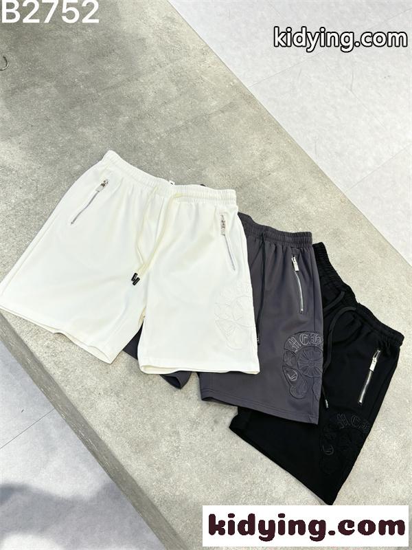 機能系 CHROME HEARTS ジップポケット クロムハーツ コピー ハーフパンツ ブラック ストレッチ 快適-6