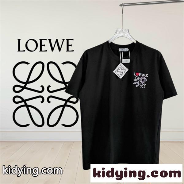話題沸騰 LOEWE ロエベ コピー 半袖Tシャツ 洒落 トレンド カジュアル 2026新作-0