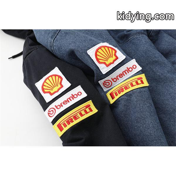 Supreme×DUCATI 激安 SS24 レーシングフーディージャケット 男女兼用 ダブルポケット ジップアップ 外套-8
