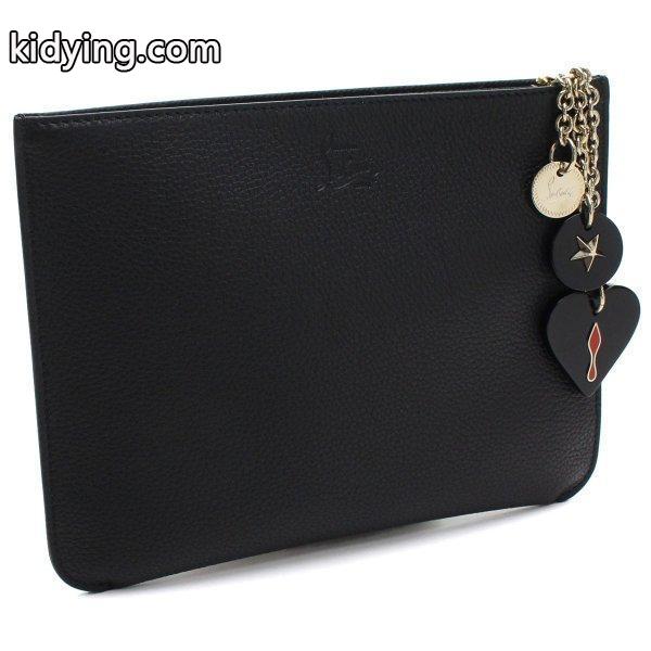クリスチャン ルブタン Christian Louboutin Loubicute ポーチ 1185073 CM53 BLACK/BLACK ブラック :clo1185073011:ビッグヒット Yahoo!店 - 通販ショッピング-0