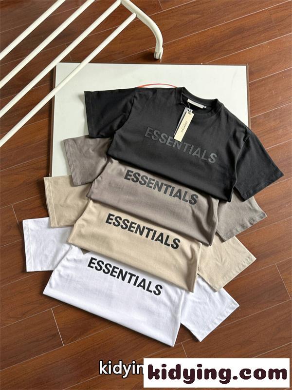 ESSENTIALS レディース Tシャツ オーバーサイズ ゆったりシルエット シンプル 韓国 エッセンシャルズ コピー-1