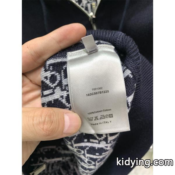 トレンド ジップパーカー ネイビー メンズ モード系 DIOR ディオール コピー-6