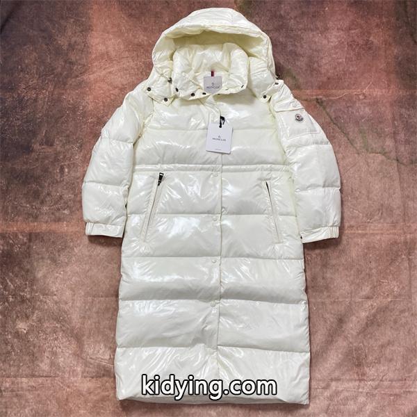 モンクレール コピー MONCLER 2025秋冬 新作 ブラック 高級 光沢 ロングダウンコート シルエット-2