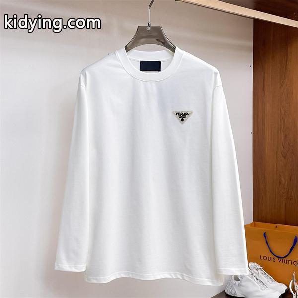 PRADA コピー 長袖Tシャツ シンプル クラシック モード スタイリッシュ ブラック プラダ-1