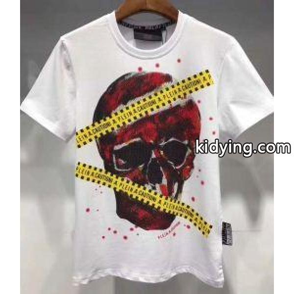 人気沸騰なアイテム 2色可選 雑誌掲載人気アイテム フィリッププレイン PHILIPP PLEIN 半袖Tシャツ 新品未使用_フィリッププレイン PHILIPP PLEIN_ブランド コピー 激安(日本最大級)-0