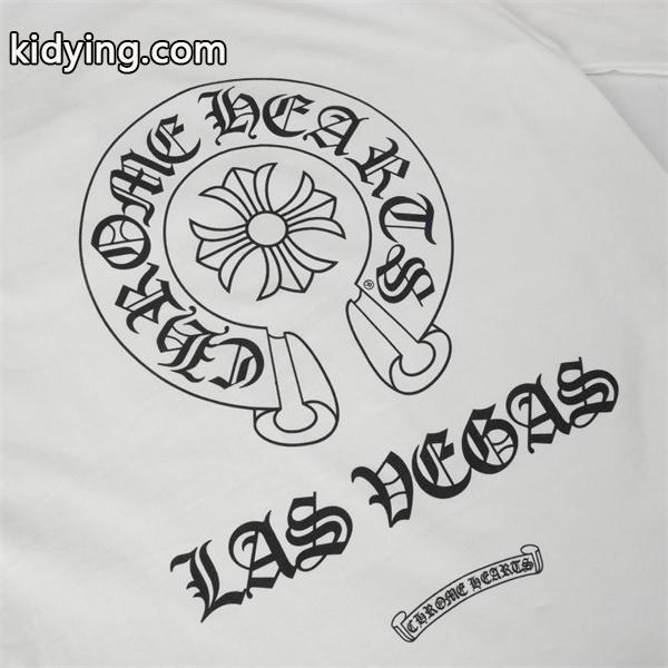 クロムハーツ コピー アーバンテイスト クールデザイン 長袖Tシャツ ラスベガスバックロゴ CHROME HEARTS-0