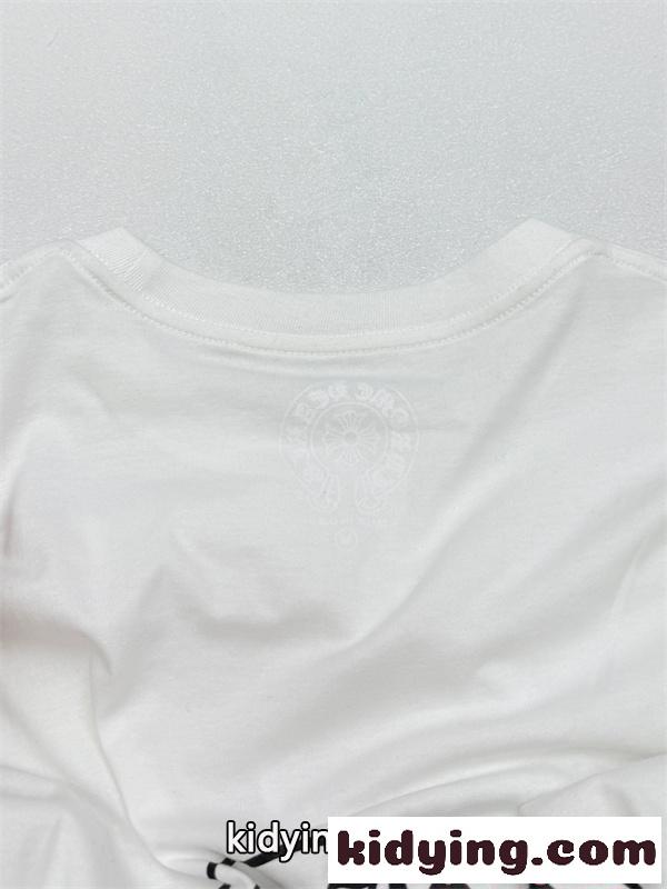 Chrome Hearts 胸ポケット ホワイト クロムハーツ スーパーコピー Tシャツ ロゴプリント モード カジュアル-6