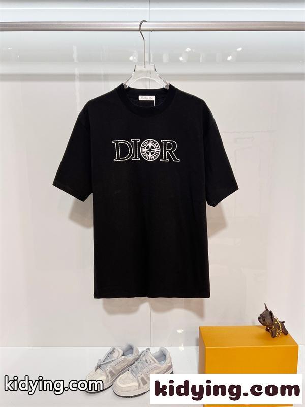 STONE ISLAND*DIOR ディオール コピー 注目商品 半袖Tシャツ ロゴ刺繍 ソフトコットン シンプル-2