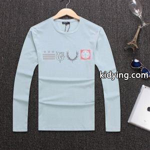 爆買い定番人気3色展開長袖tシャツオールシーズンメンズ用トップス万能アイテム合わせやすいドルガバスーパーコピー服-1