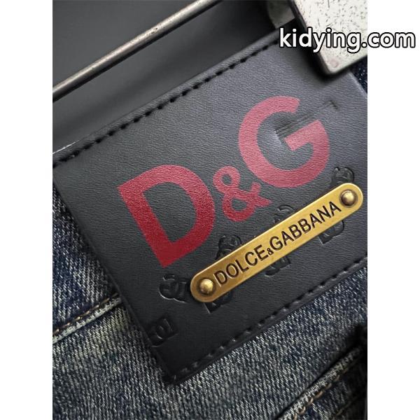 DOLCE&GABBANA 激安 ヴィンテージウォッシュ デニム メンズ ジーンズ ストレッチ スリムフィット 大人カジュアル 高級感モデル-6