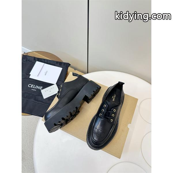 Celine 2025ss秋冬新品セリーフ厚底ローファー コピーレディース秋冬トレンドファッション美品-4