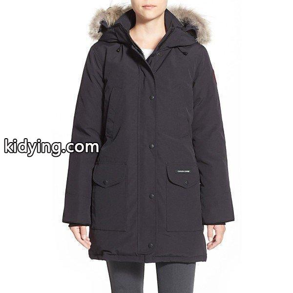 カナダグース ジャケット・ブルゾン レディース Canada Goose Trillium Regular Fit Down Parka with Genuine Coyote Fur Trim Navy :36-1i3oabumtr-0e9e:asty-shop2 - 通販ショッピング-0