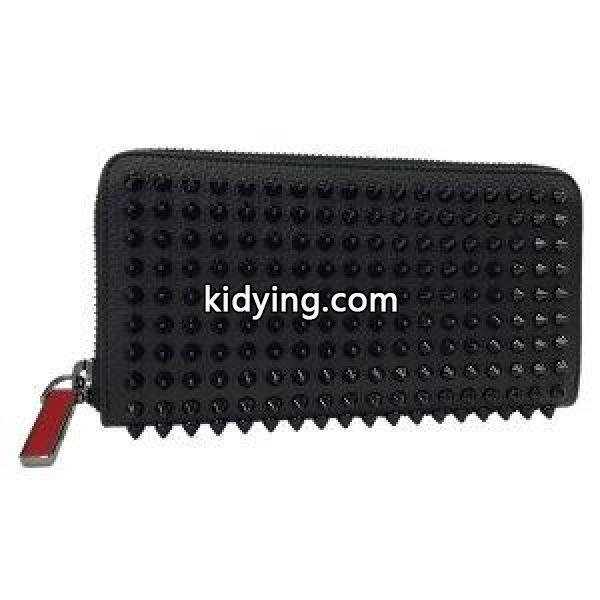 Christian Louboutin クリスチャン・ルブタン 長財布 ラウンドファスナー スタッズ カーフスキン ブラック レッド SPIKES BLACK 1165044 CM53 新品 本物 :1165044-cm53:Brand Selection STAGE - 通販ショッピング-0