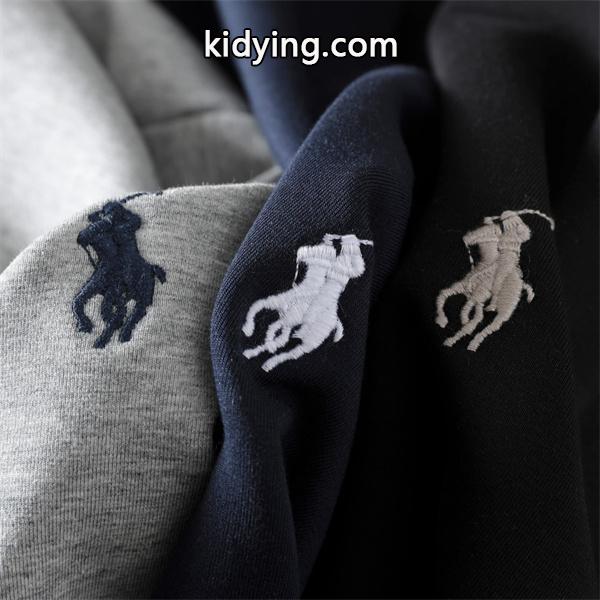 ブラック × ネイビー × グレー 円领 スウェット ポロラルフローレン POLO RALPH LAUREN 偽物 秋冬日常 シンプル ユニセックス-6