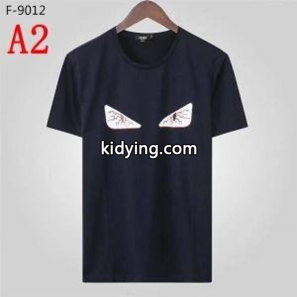 フェンディ FENDI きれいめな印象で着こなし 半袖Tシャツ 2019ss先どりトレンド_フェンディ FENDI_ブランド コピー 激安(日本最大級)-1