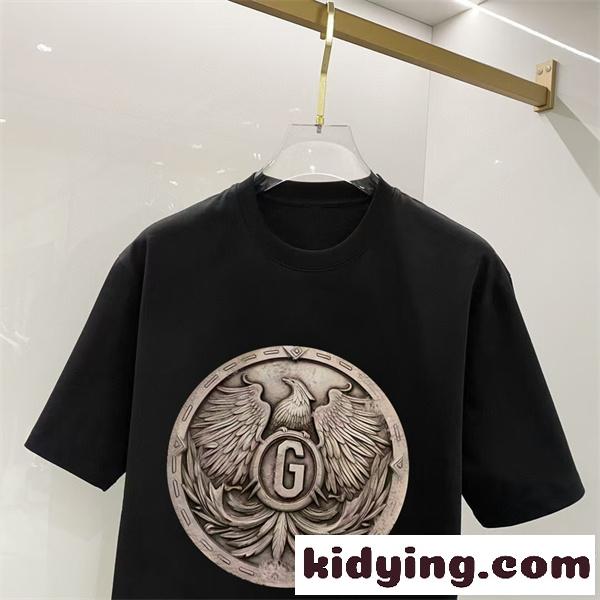 アートエンブレム シンプルフォルム モードカジュアル DOLCE & GABBANA ドルチェ&ガッバーナ コピー 半袖Tシャツ トレンド感アイテム-5