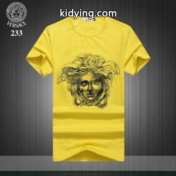 超激得100%新品着回し力の高い半袖ＴシャツVERSACEヴェルサーチ コピー通年活躍ブラックホワイトイエロー-2