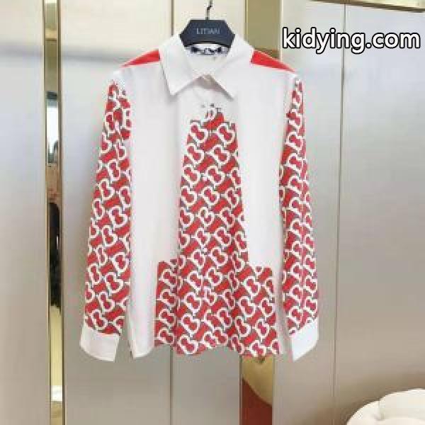 今季トレンドの限定アイテム BURBERRY バーバリー 長袖 シャツ レディース 2019春夏トレンドアイテム_Tシャツブラウスシャツ_レディースファッション_スーパーコピーブランド激安通販 専門店-0
