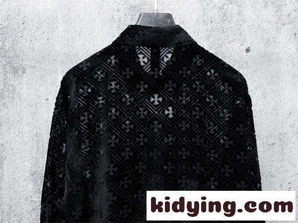 ロゴ総柄 ボタン仕様 CHROME HEARTS クロムハーツ コピー シャツ きれいめカジュアル 今季チェック-7