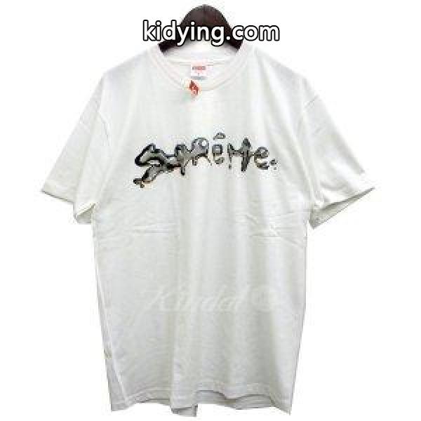 SUPREME 18AW「Liquid Tee」リキッドTシャツ ホワイト サイズ：M (渋谷神南店) 180829 :8040000106663:カインドオル - 通販ショッピング-0