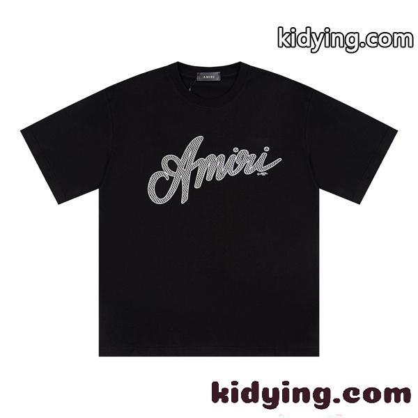 AMIRI モノトーン アミリ コピー 半袖Tシャツ シンプル 高見え カジュアル 2026新作コーデ-1