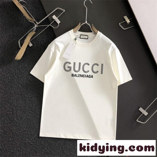 グッチ スーパーコピー 半袖Tシャツ GUCCI プリント シンプル モード系 ベーシック 高見え-5