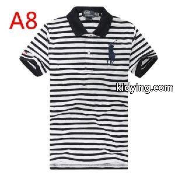 人気急上昇中Polo Ralph Laurenポロ ラルフローレン激安ストライプメンズビジネス用ポロトップスＴシャツ-0
