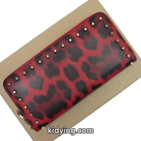 クリスチャンルブタン Christian Louboutin ラウンドファスナー長財布 パネトーネ レザーxスタッズ ブラックxレッドxゴールド 定番人気 :88917:ブランドバリュー - 通販ショッピング-0