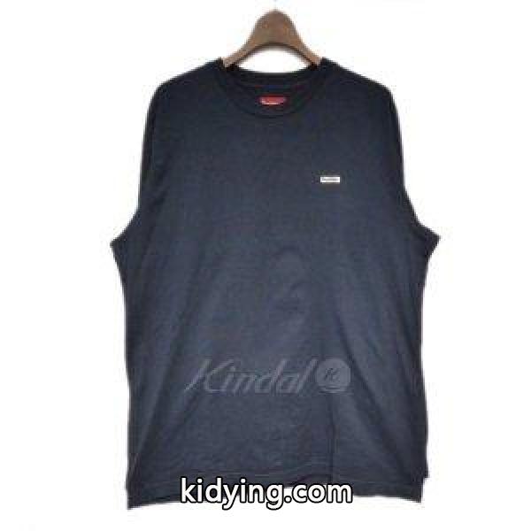 SUPREME 17AW Metallic Box Logo Ls Tee メタリックボックスロゴロングTシャツ ネイビー サイズ：Ｍ (栄店) 18 :8032000027987:カインドオル - 通販ショッピング-0