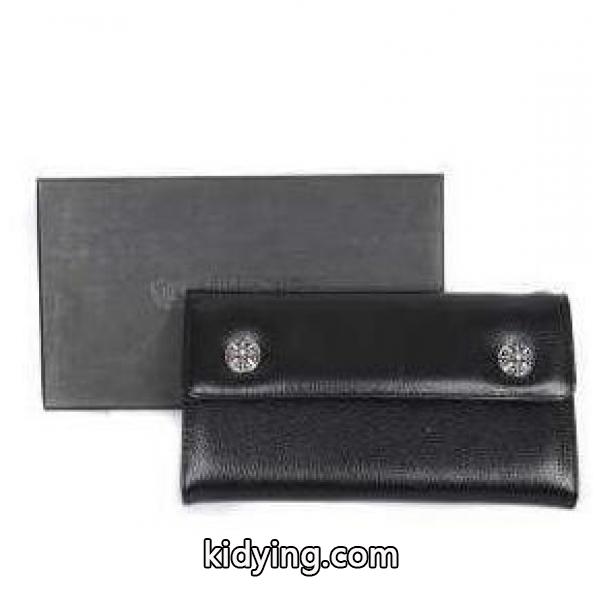 クロスボタン クロムハーツ CHROME HEARTS ウェイブ ウォレット 大人の男性に相応しいレザー 長財布 _クロムハーツ CHROME HEARTS_ブランド コピー 激安(日本最大級)-0