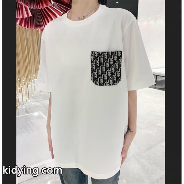 引き続きトレンドDIOR ディオール スーパーコピー tシャツ 2色展開 高級感を漂わせ シンプルで清楚な雰囲気-0