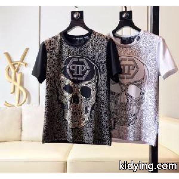 2019春夏は人気定番 Tシャツ/半袖 2色可選フィリッププレイン即発送OK PHILIPP PLEIN_フィリッププレイン PHILIPP PLEIN_ブランド コピー 激安(日本最大級)-0