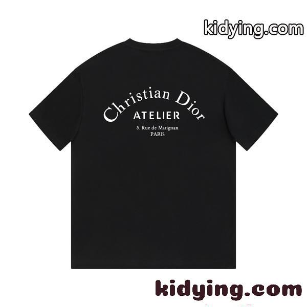 売れ筋 ホワイト シンプル 洗練 モダン カジュアル DIOR ディオール コピー メンズ 半袖Tシャツ-1