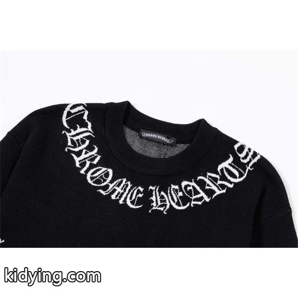 CHROME HEARTS 2025秋冬 高級感あふれる ブラック セーター ふんわり暖か モード系 クロムハーツ コピー-2