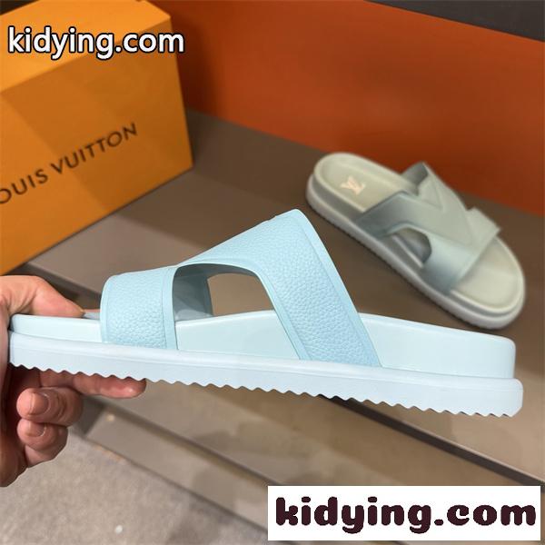 LOUIS VUITTON ☆ルイヴィトンサンダルスーパーコピー通気性抜群2026春夏流行りブルー色-6