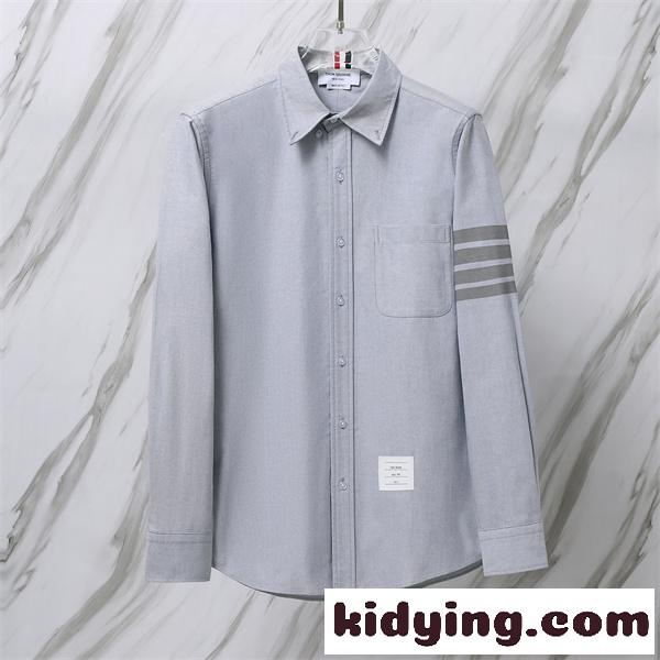 プレミアムファッション アーバンスタイル 注目モデル THOM BROWNE トムブラウン コピー ボタンダウンシャツ-6