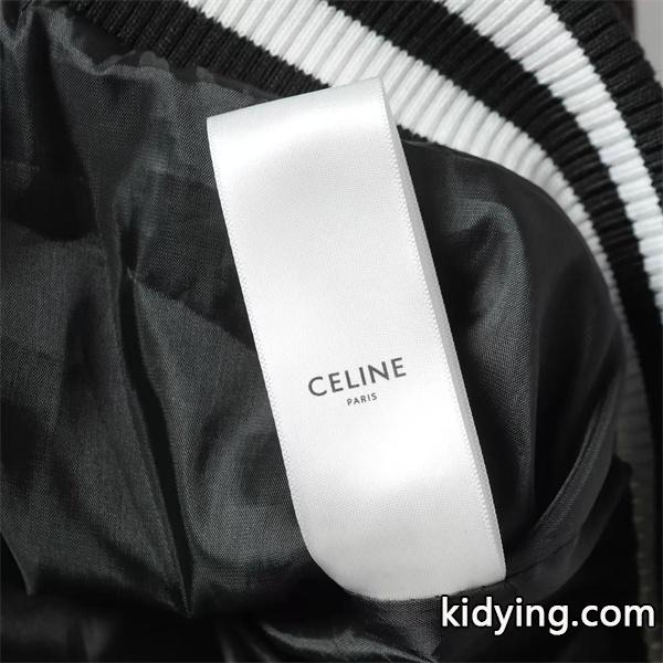 セリーヌ コピー 2025秋冬 CELINE 黒白 ジャケット クラシック 知的 大人向け-8