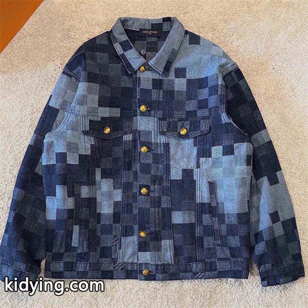 秋冬限定 デニムスタイル 高品質 ブルーグラフィック Louis Vuitton ルイヴィトン スーパーコピー ジャケット-0