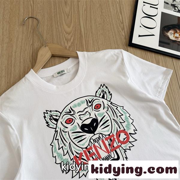 2026新作 フロントアート クルーネック 個性派デザイン KENZO ケンゾー コピー グラフィックTシャツ-7
