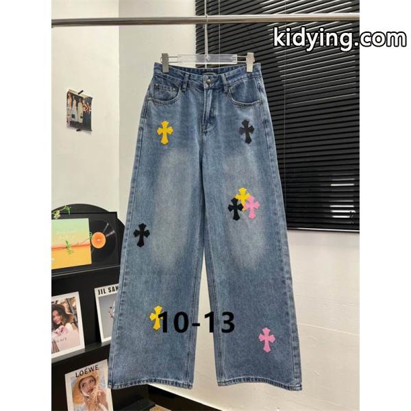 可愛い マルチ クロスパッチ CHROME HEARTS デニムパンツ カジュアル クロムハーツ コピー-4