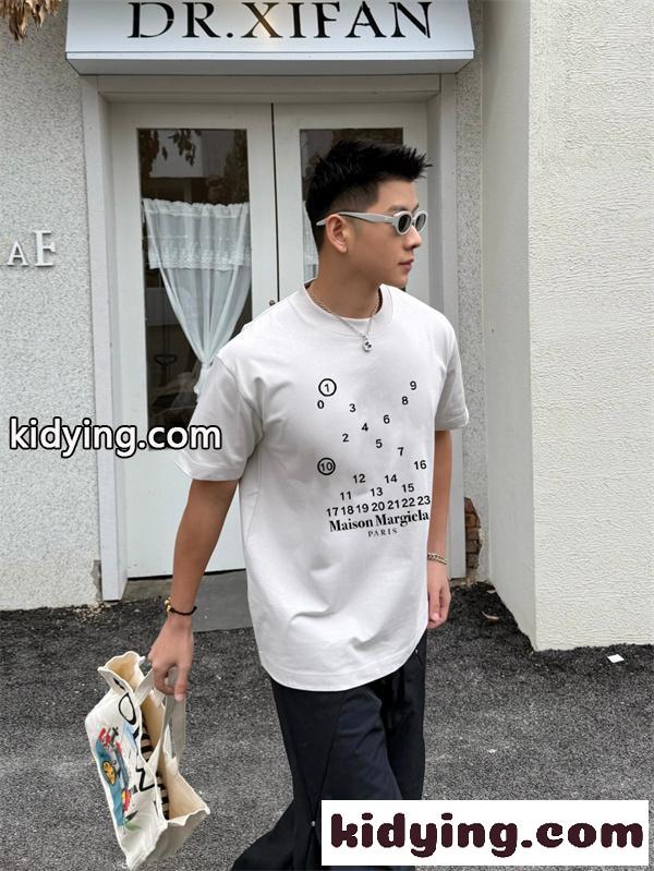 ナンバーロゴプリント ミニマルモード 人気 Maison Margiela メゾンマルジェラ コピー Tシャツ メンズ レディース-5