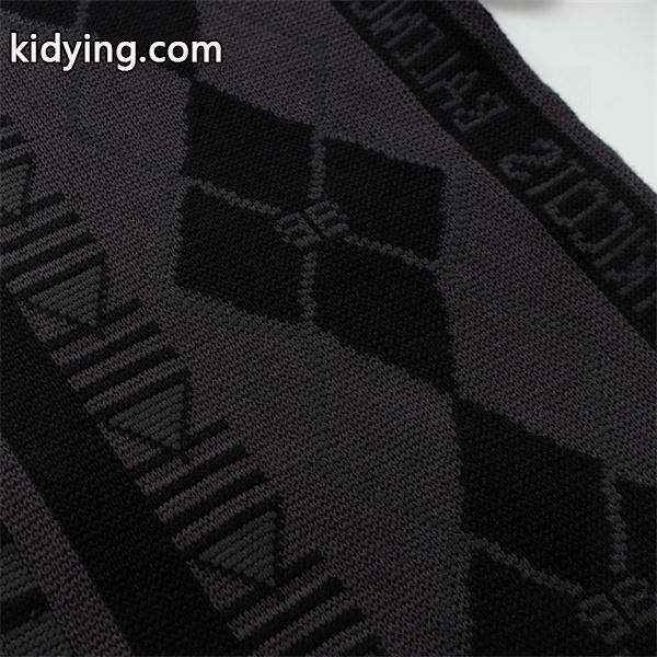 BALENCIAGA 偽物 ニットセーター モノグラム柄 グレー ブラック 長袖 トップス N級品 バレンシアガ-2