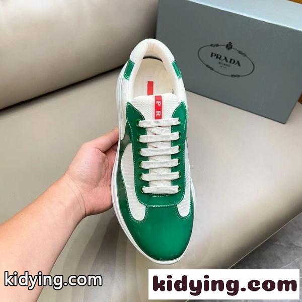 PRADA コピー プラダ コピー パテントレザースニーカー ローカット 洗練シルエット 軽快フィット-1